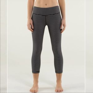 Lululemon Wunder Under Crop Stripe